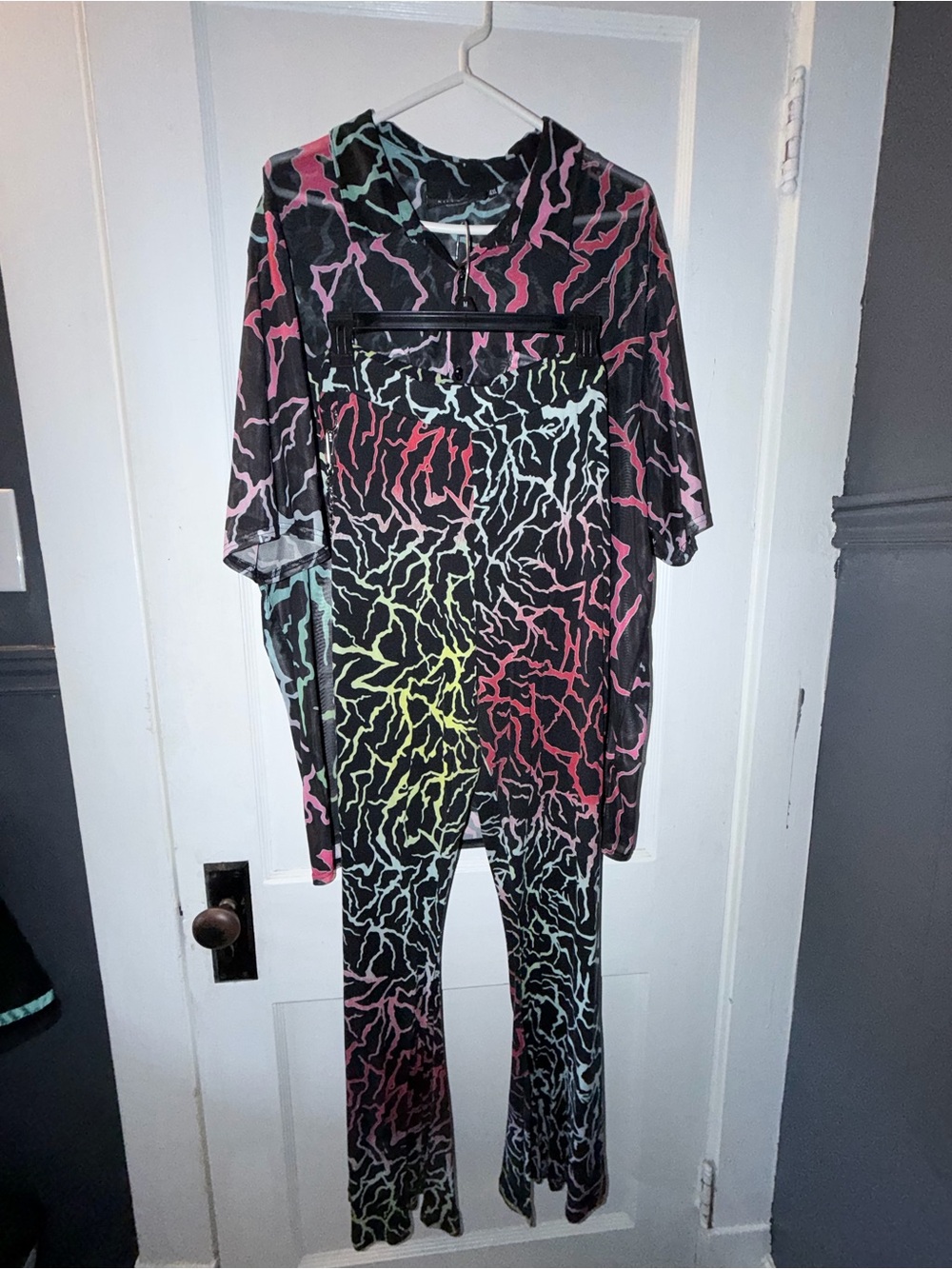 Killstar Dawn Light Mesh Shirt and Glamor Perfection Flares